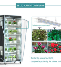 Indoor Greenhouse 6 - Tier Plant Rack with Cover, 5 T8 Grow Lights, Thermometer & Timer – Seedlings, Flowering, Herbs & Vegetables, Indoor Gardening, Easy Assembly 30" W x 14" D x 72" H - ZYSUOR Reptile Systems