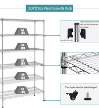 Indoor Greenhouse 6 - Tier Plant Rack with Cover, 5 T8 Grow Lights, Thermometer & Timer – Seedlings, Flowering, Herbs & Vegetables, Indoor Gardening, Easy Assembly 30" W x 14" D x 72" H - ZYSUOR Reptile Systems