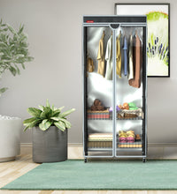 Wire Clothes Rack with Cover,15.8" Dx31.5 Wx72.1 H,Heavy Duty Garment Racks - ZYSUOR COVER