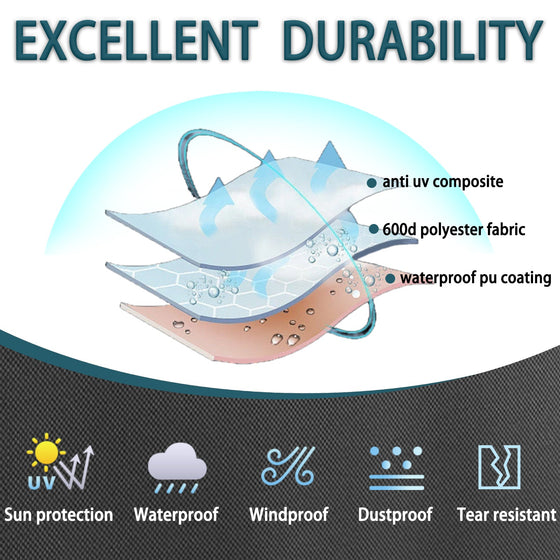 Wire Shelf Cover 30"Wx14"Dx62"H Shelving Cover - ZYSUOR COVER