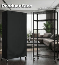 Wire Shelf Rack with 600D Oxford Cover, 30" W x 14" D x 72" H, 6 - Tier Heavy Duty Wire Shelving on Wheels, with Waterproof & Dustproof Shelf Cover for Kitchen, Pantry & Laundry Room - ZYSUOR Reptile Systems